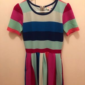NWOT medium lularoe amelia multi color